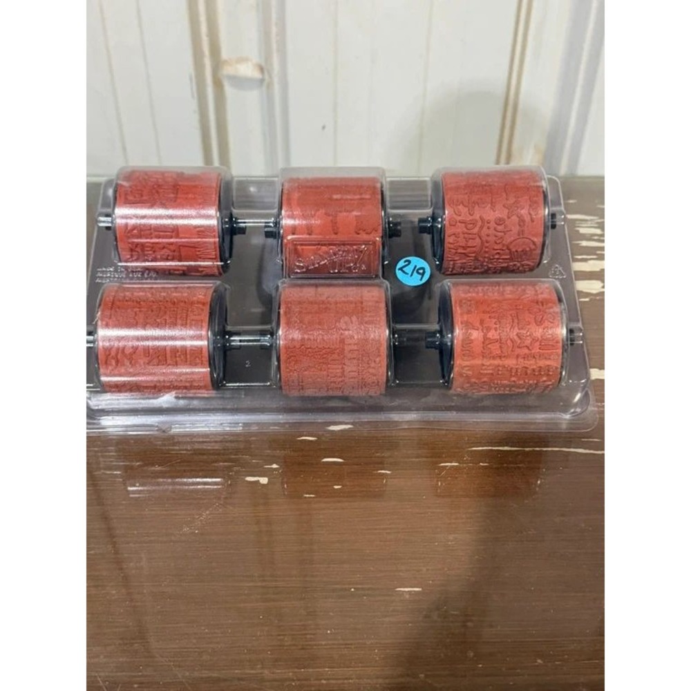 Continuous Craft Roller Rubber Stamps Set (219)